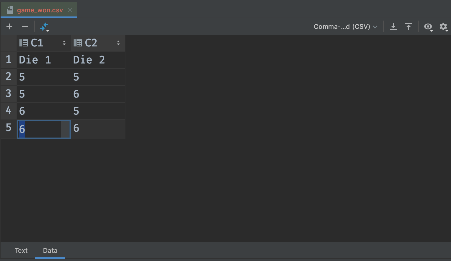 IntelliJ see CSV data as table